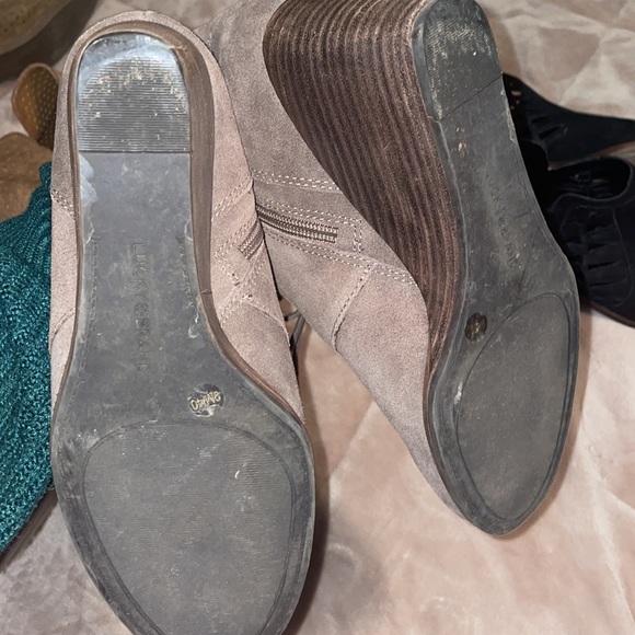 Mini booties Wedge, suede - Picture 3 of 5